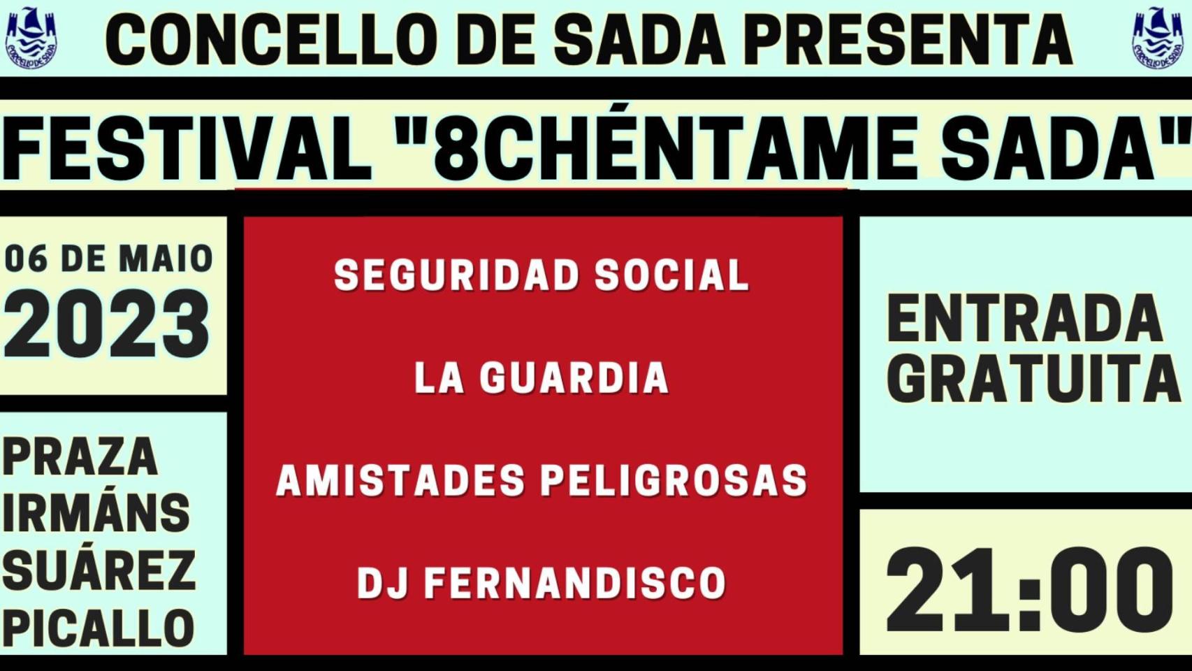 Cartel del festival ‘8chéntame Sada’