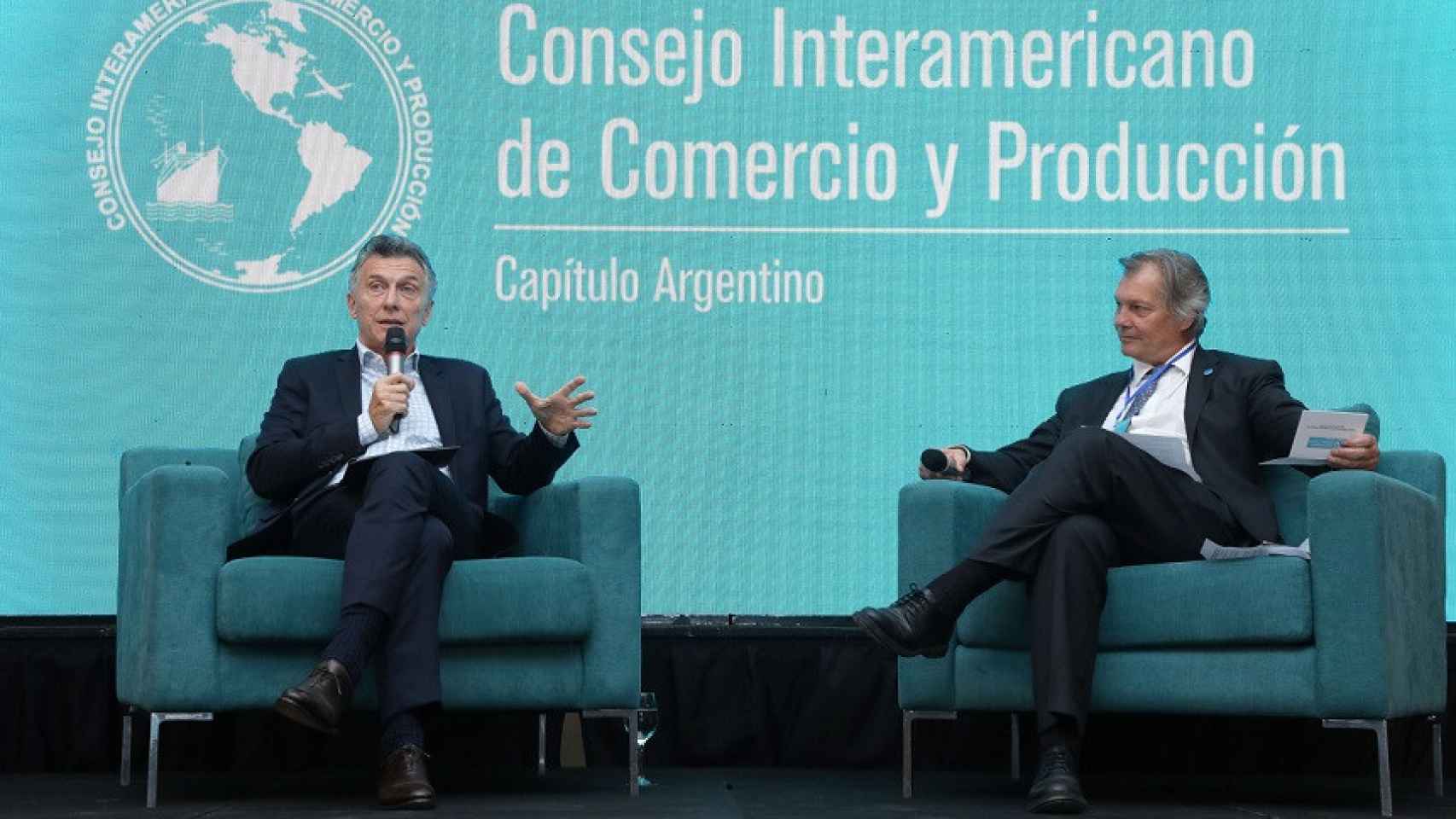 Mauricio Macri, en su intervención el miércoles por la tarde en una reunión con empresarios.