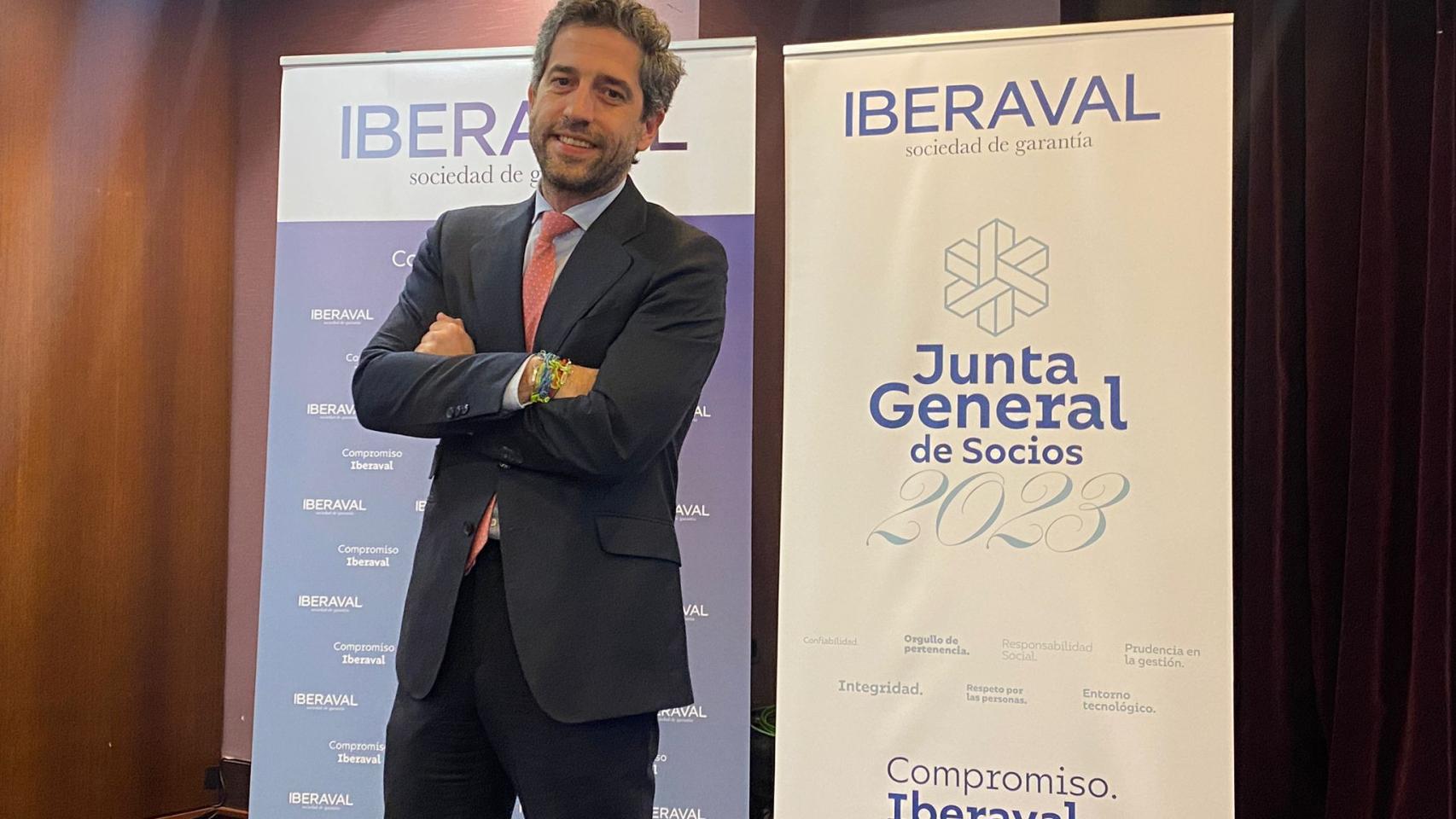 El presidente de Iberaval, César Pontvianne, en la presentación de los resultados de 2022