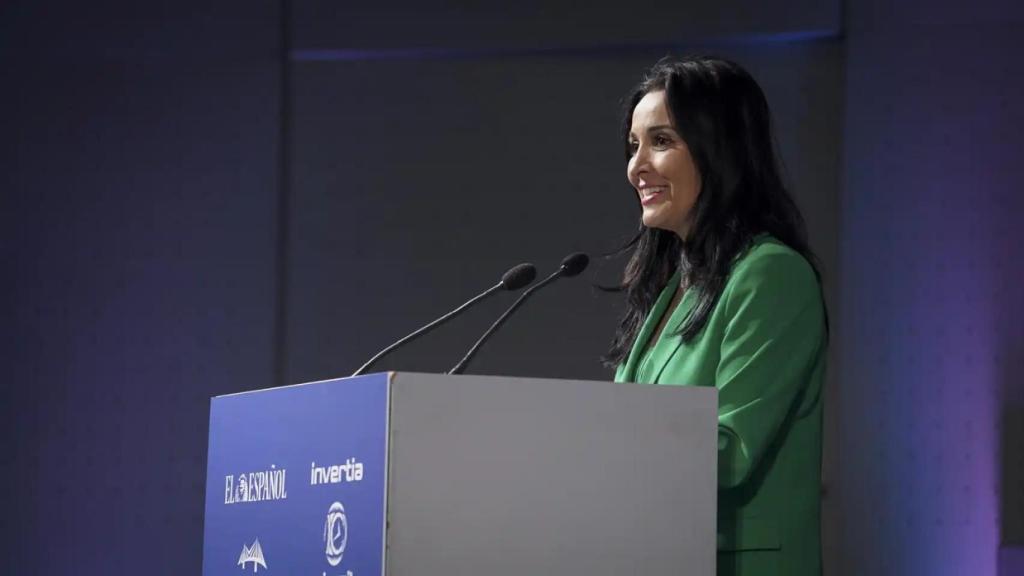 Cruz Sánchez de Lara durante su intervención en el III Foro Económico en Galicia.