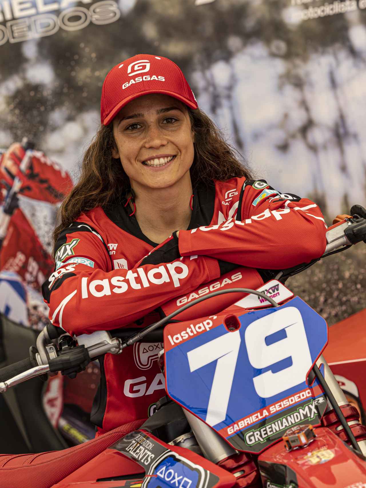 Gabriela Seisdedos, 9 veces campeona de España de motocross.
