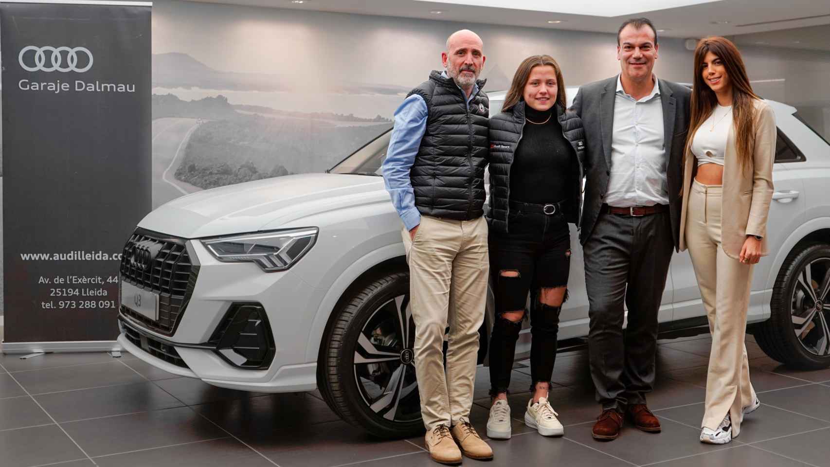 La jugadora Claudia Pina, nueva embajadora de la marca Audi.