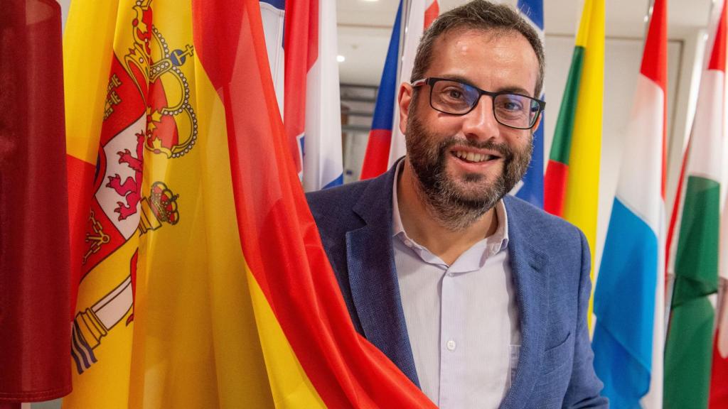 El eurodiputado Ibán García, en el Parlamento Europeo.