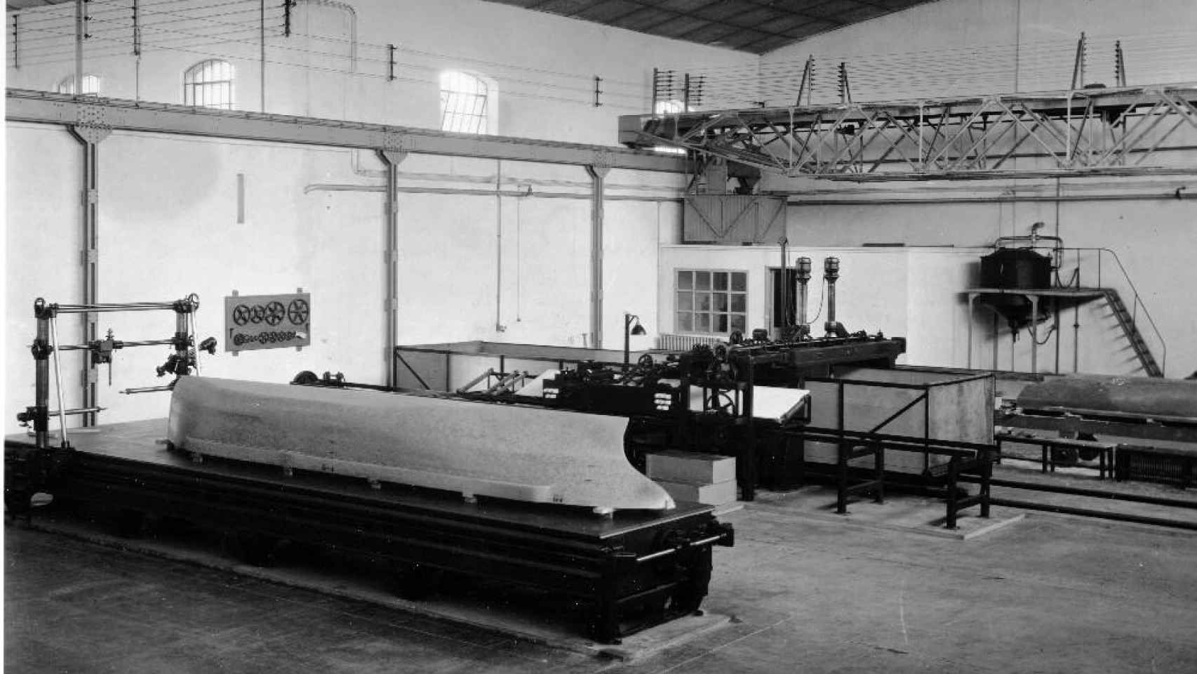 Foto de archivo de las instalaciones del CEHIPAR a mediados del siglo XX.