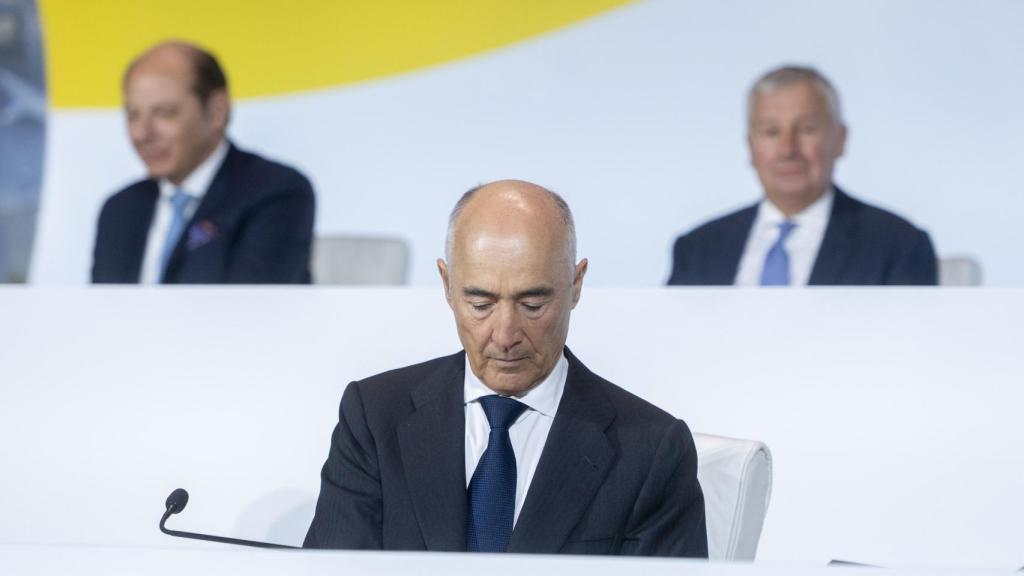 El presidente de Ferrovial, Rafael del Pino, en la Junta General de Accionistas de Ferrovial, el 13 de abril de 2023, en Madrid.