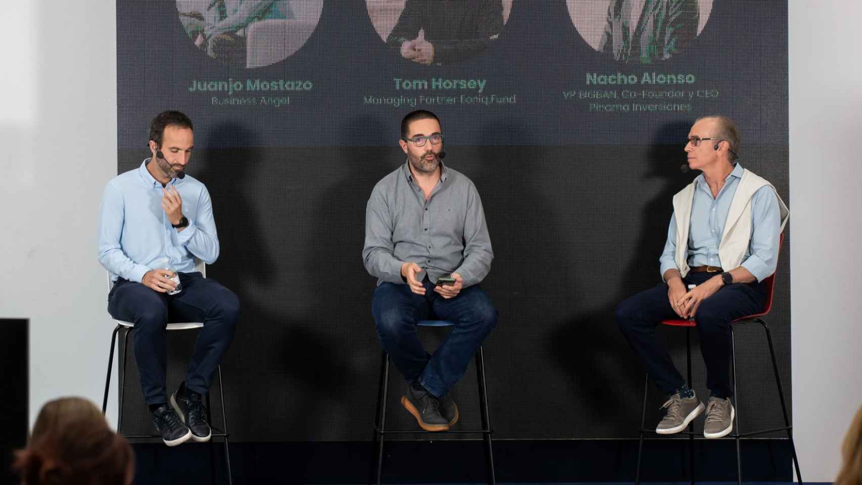 Un evento de inversores en Málaga, con Juanjo Mostazo a la izquierda.