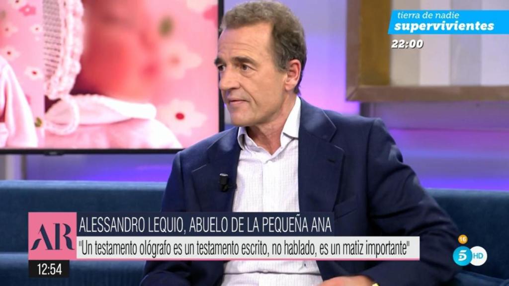 Alessandro Lequio en 'El programa de AR'.