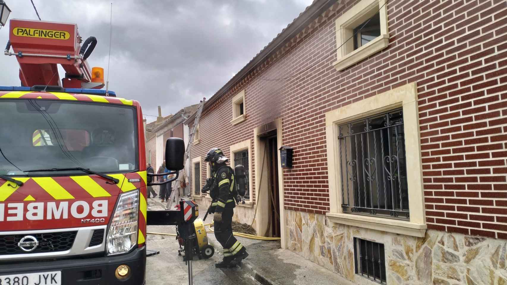 Incendio en una vivienda de Gimialcón, en Ávila.