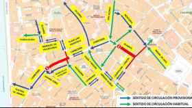 Nuevos cortes de tráfico en el centro de Málaga:  el nuevo mapa de movilidad desde Carretería a la Plaza de la Merced