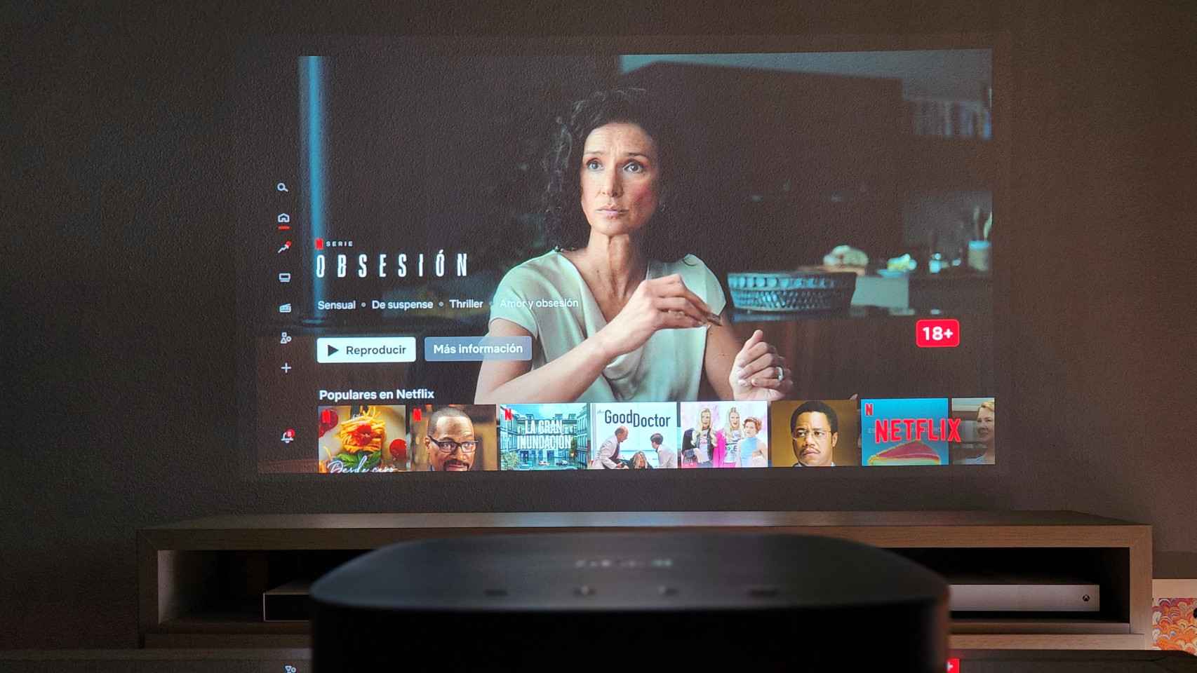 Netflix en el proyector Xgimi Horizon Pro.
