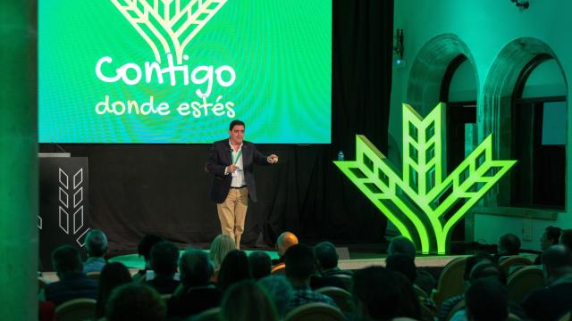 El presidente de la entidad de Caja Rural, Carlos Martínez
