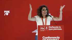 María Jesús Montero, vicesecretaria general del PSOE y ministra de Hacienda del PSOE, este sábado en Valencia.