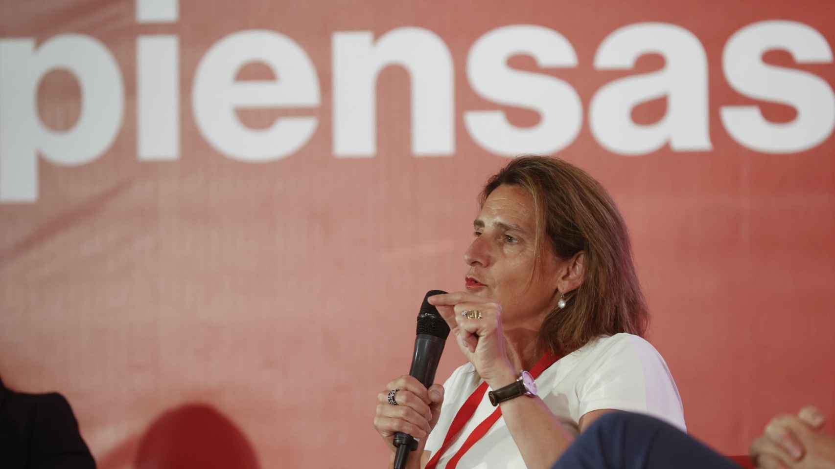 La ministra Ribera en la Convención Municipal del PSOE en un diálogo sobre “La agenda 2030”, en la Ciudad de las Artes y las Ciencias de Valencia.
