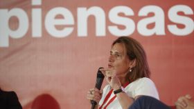 La ministra Ribera en la Convención Municipal del PSOE en un diálogo sobre “La agenda 2030”, en la Ciudad de las Artes y las Ciencias de Valencia.