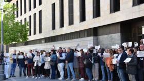 Manifestación ante los juzgados de Valladolid