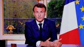 Emmanuel Macron durante su intervención televisada para explicar su reforma de las pensiones.