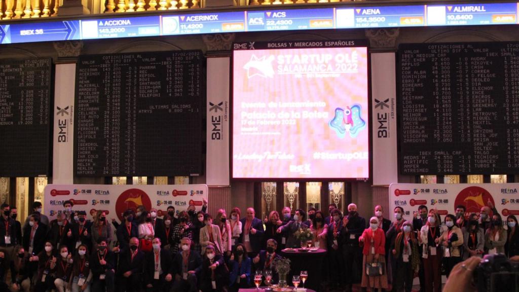 Imagen del lanzamiento de Startup Olé en el Palacio de la Bolsa de Madrid el año pasado