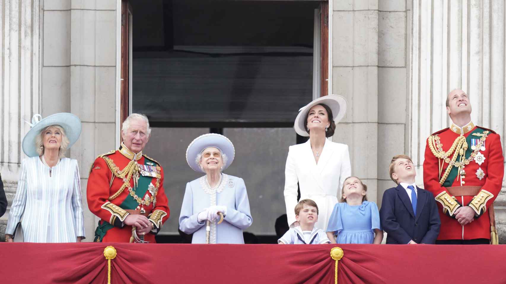 La Familia Real, en el Jubileo de Platino de Isabel II.