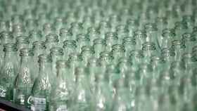 Botellas de vidrio de Coca-Cola.