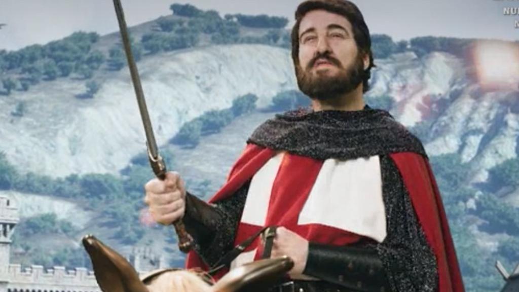 García-Gallardo parodiado como el Cid Campeador