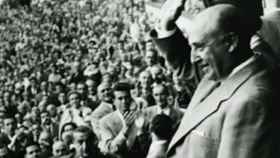 Francisco Franco, en el estadio del FC Barcelona