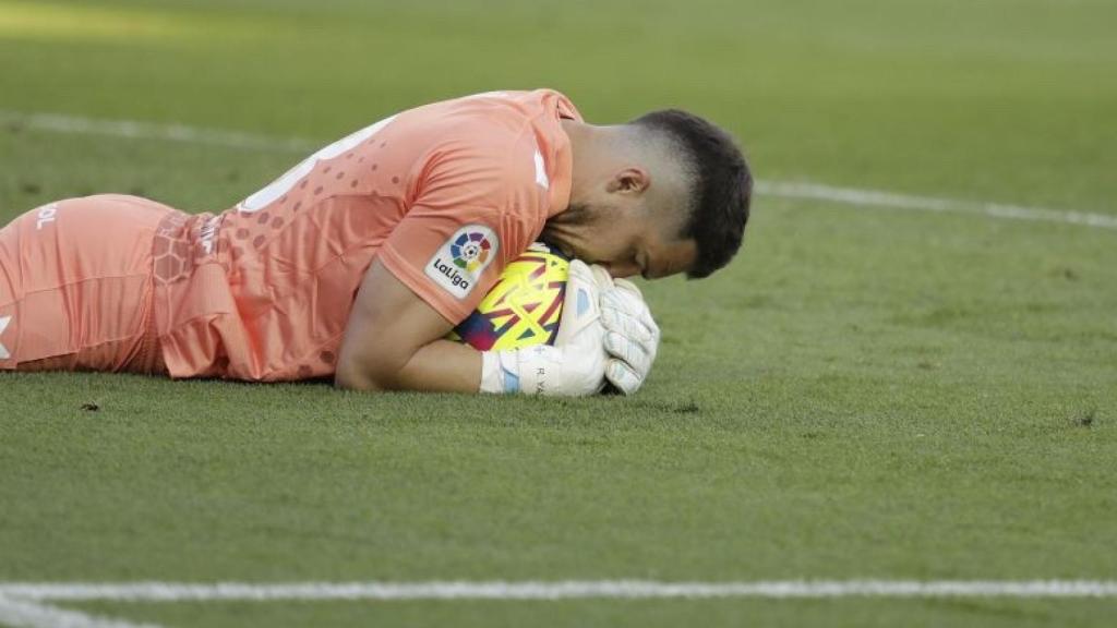 Rubén Yáñez durante el Málaga CF vs. Cartagena