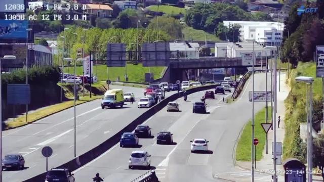 Accidente en Alfonso Molina, en A Coruña.