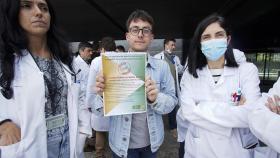 Protesta de médicos en Galicia