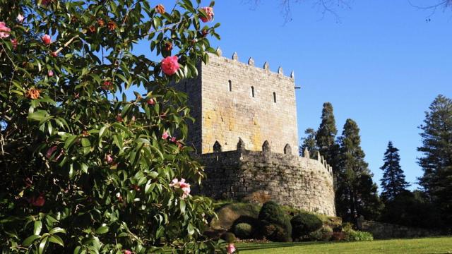 Camelias en el Castelo de Soutomaior, Pontevedra. Foto: Turismo Rías Baixas