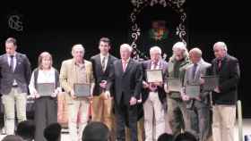 Los galardonados en la XXIV Gala de la Federación Taurina de Valladolid