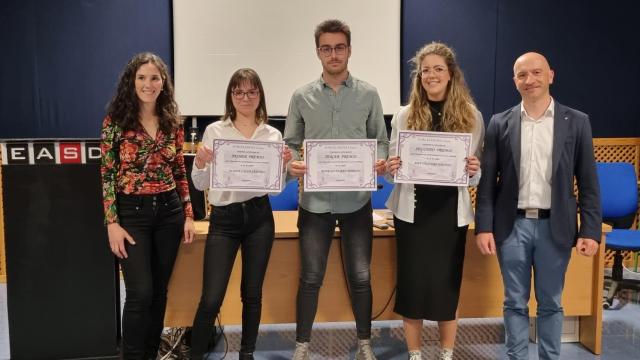 Aliona Calvo,  Amy Vaquero Encinas y Rodrigo Durán