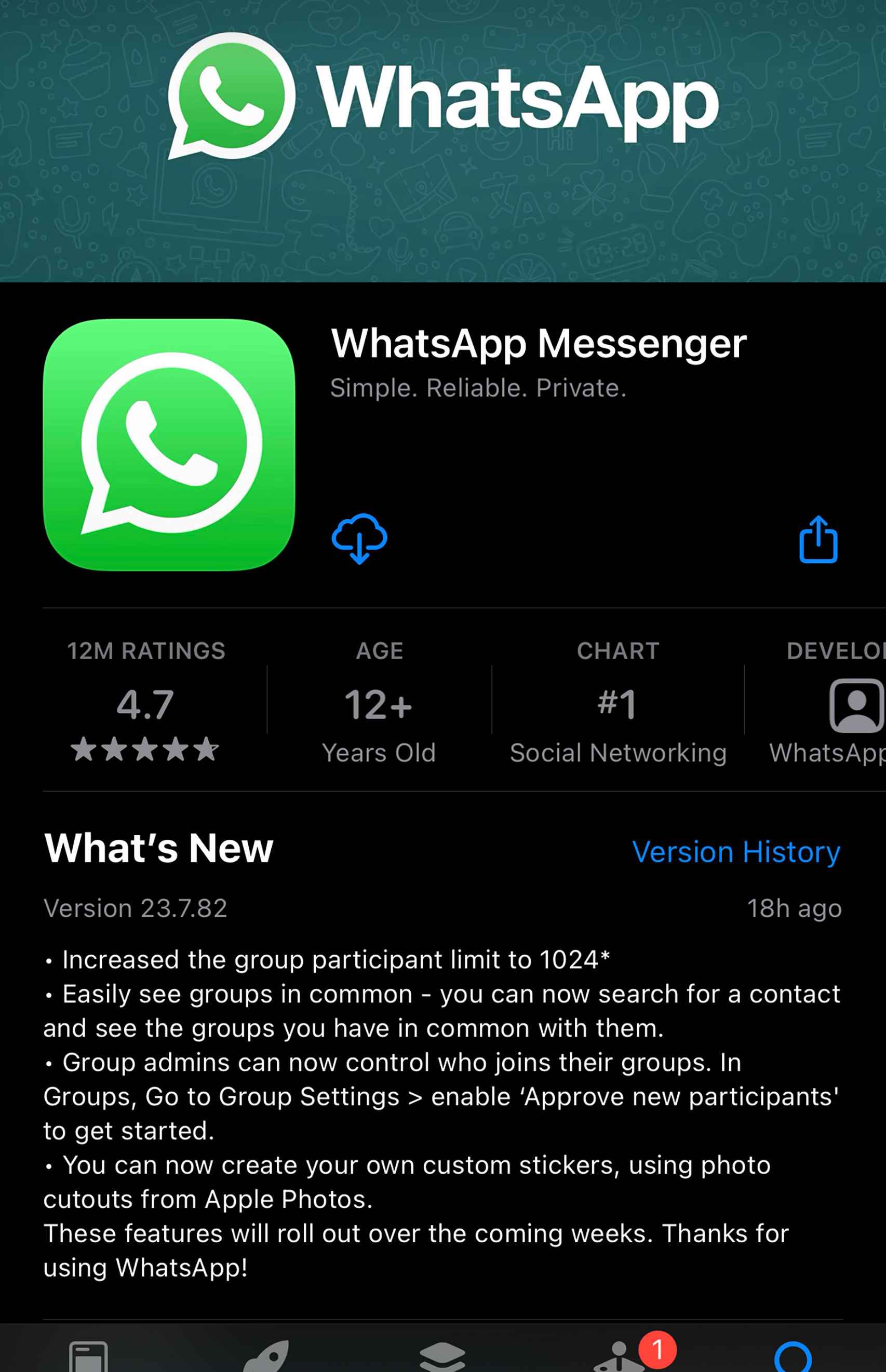 WhatsApp y su herramienta para stickers