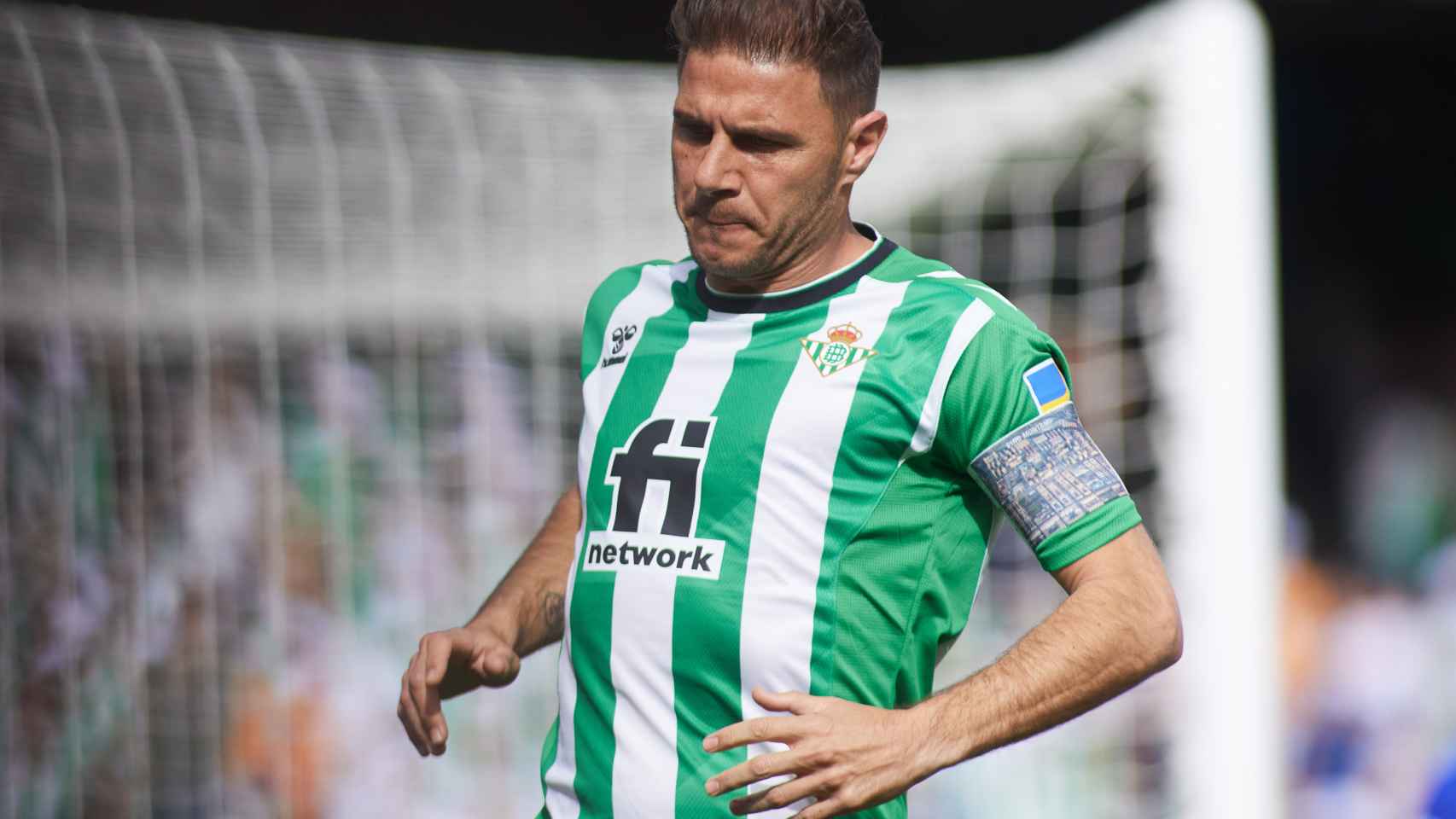 Joaquín Sánchez, en un partido del Betis de la temporada 2022/2023