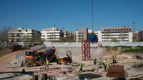 Obras de viviendas de alquiler social de la Comunidad de Madrid en Getafe.