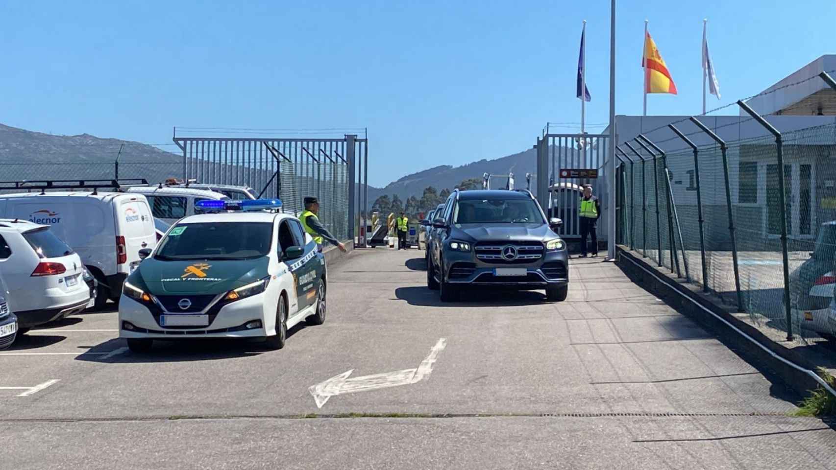 Llegada de Juan Carlos I al aeropuerto de Peinador.