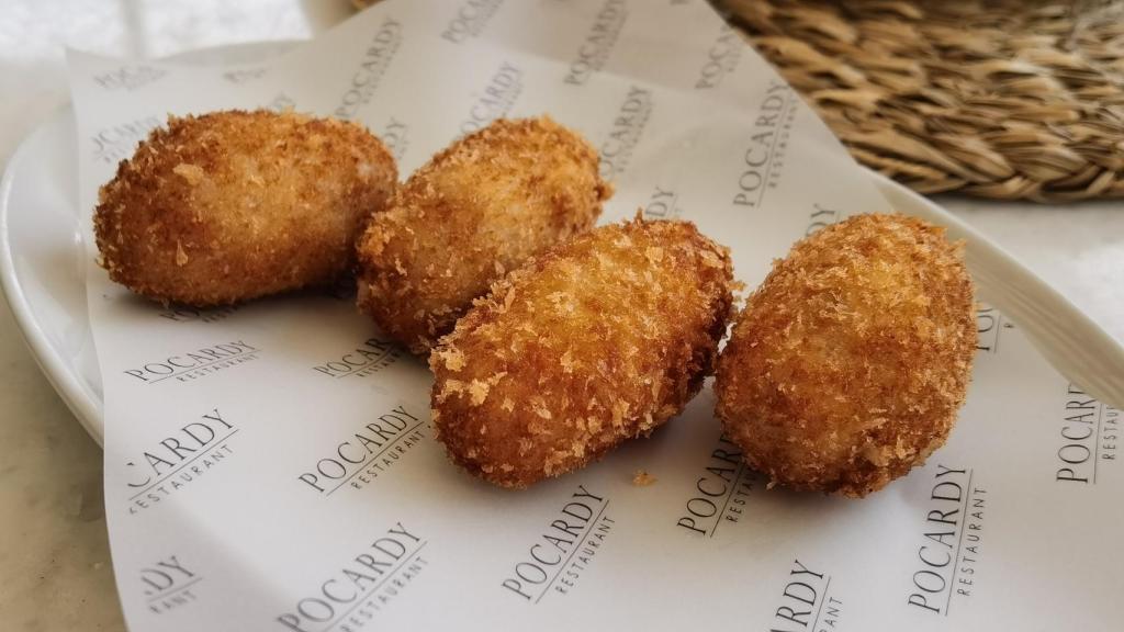 Las croquetas de jamón son un imprescindible en la oferta de Pocardy.