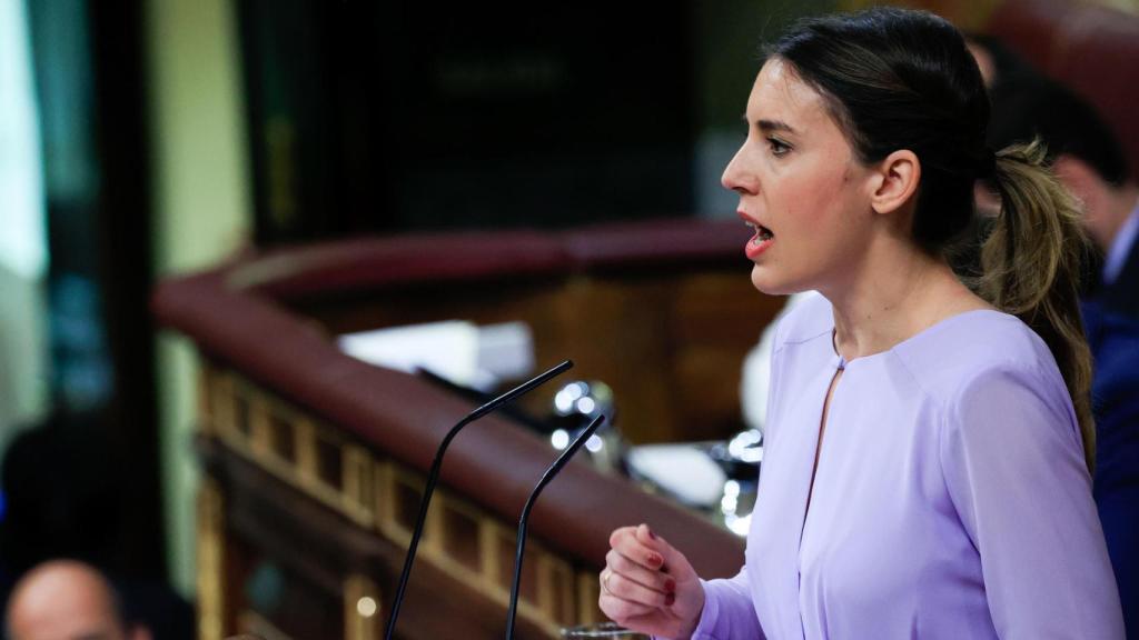 La ministra de Igualdad, Irene Montero, este jueves en el Congreso.