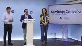 El secretario general del Partido Popular (PP) de Málaga y coordinador general de la campaña, José Ramón Carmona, durante la reunión del Comité de Campaña de la formación provincial.