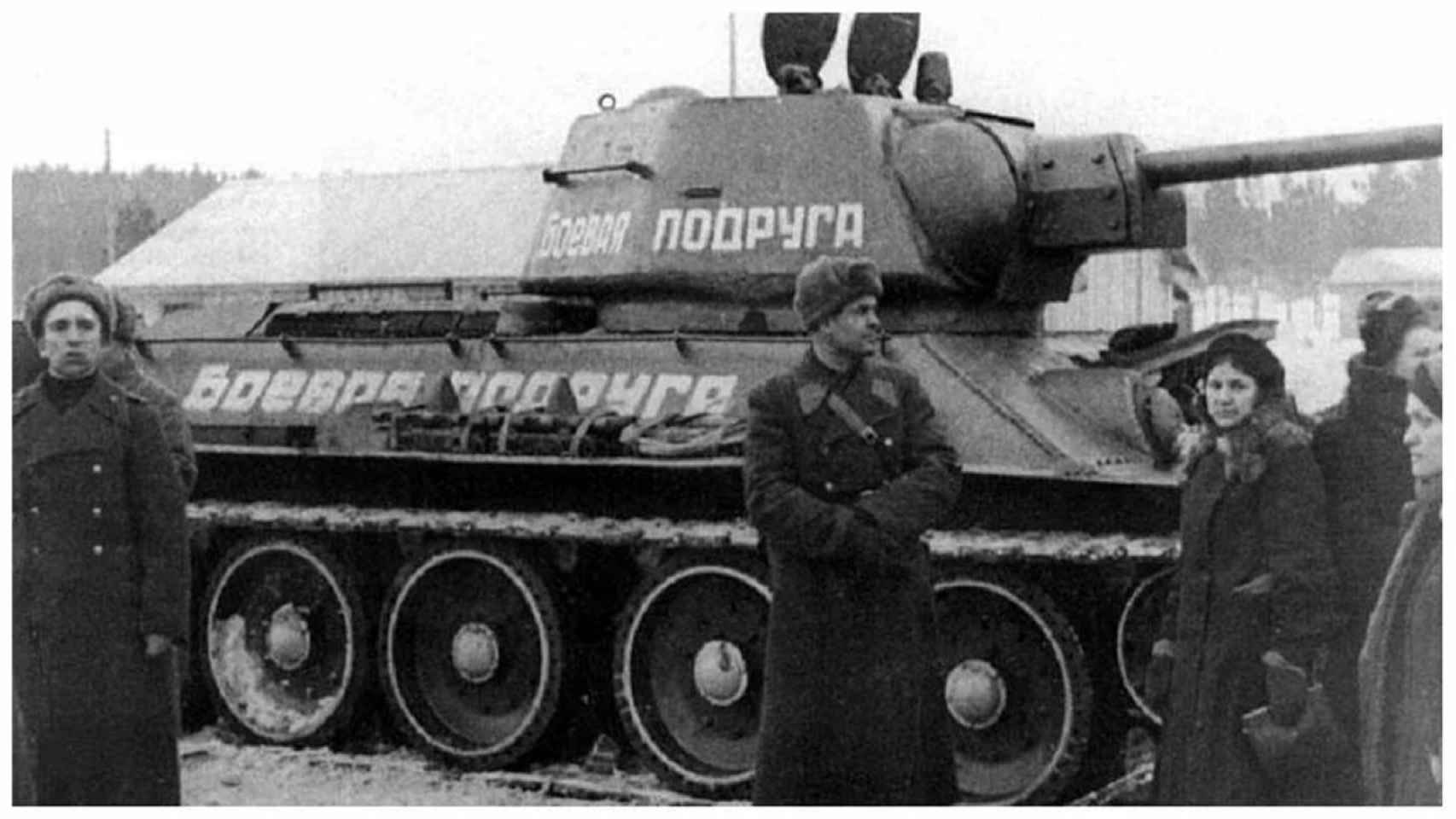 El T-34 'Compañera de Armas'.