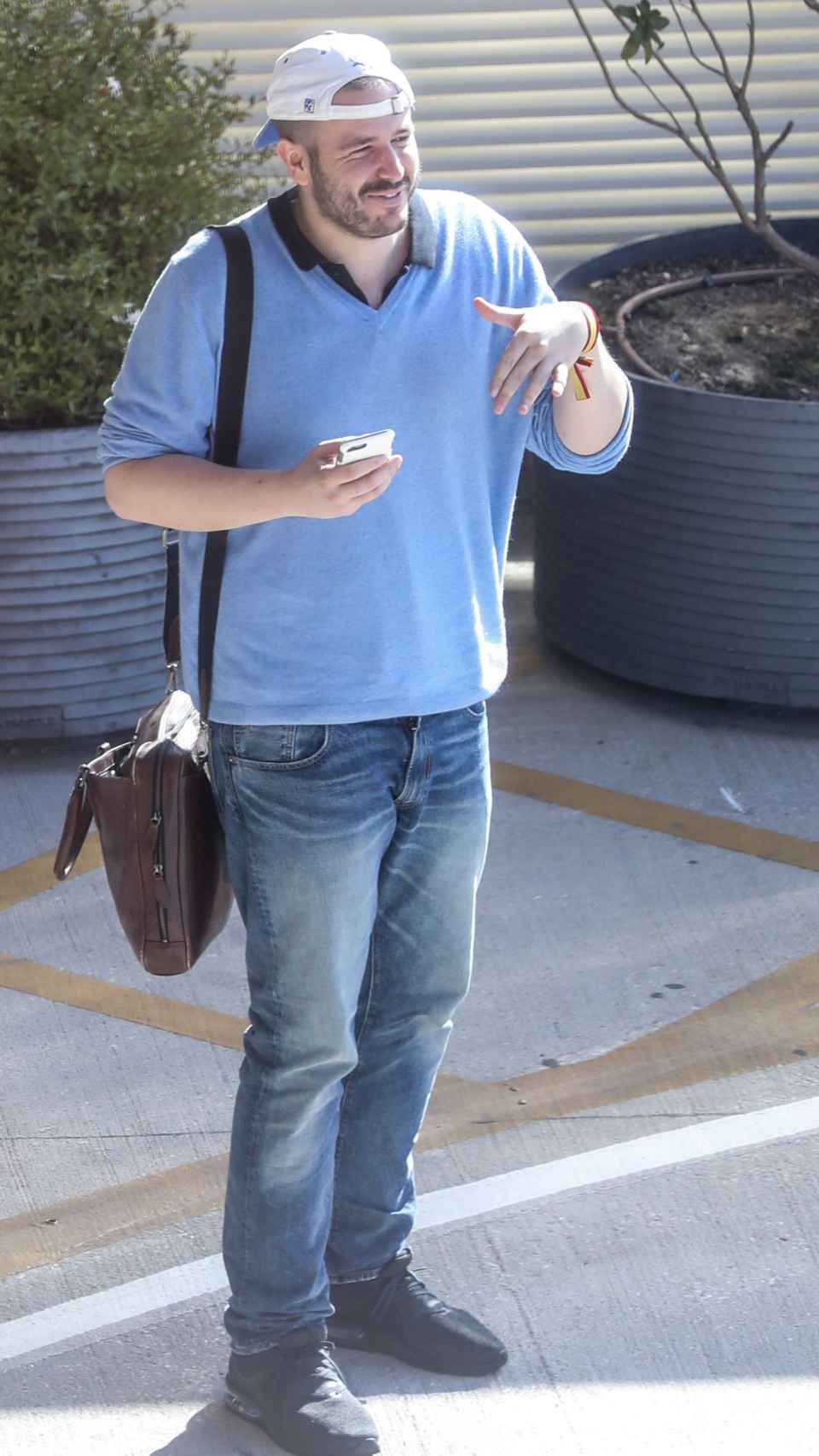 Álex Lequio a su llegada a España procedente de Nueva York, en septiembre de 2018.
