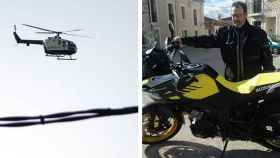 Un helicóptero de la Guardia Civil y Ginés
