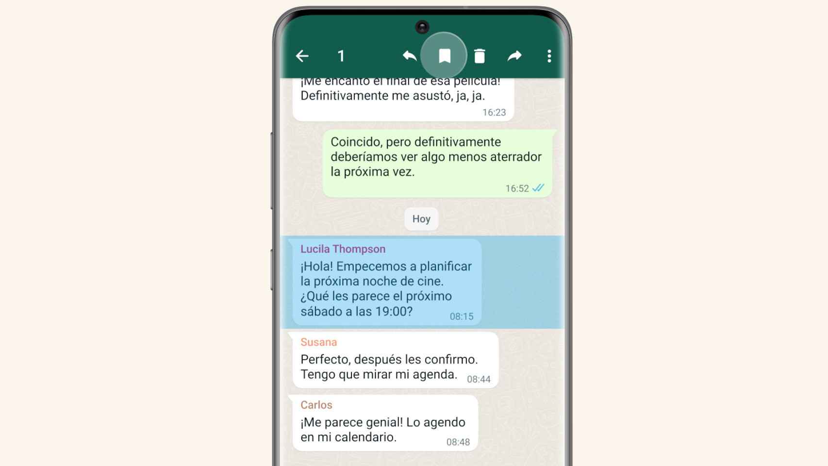 WhatsApp ahora nos permite conservar mensajes
