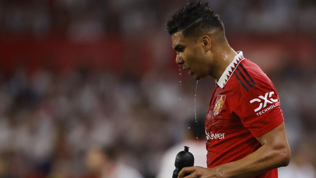 Casemiro, durante el Sevilla - Manchester United.