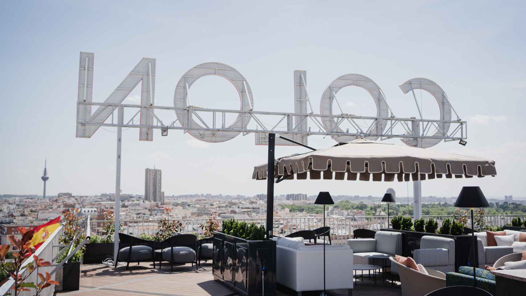 Imagen de la terraza del Club Financiero Génova.