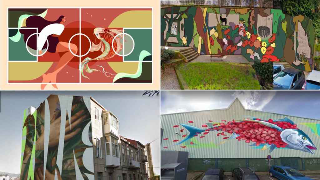 Bocetos de algunos de los próximos murales que decorarán Vigo.