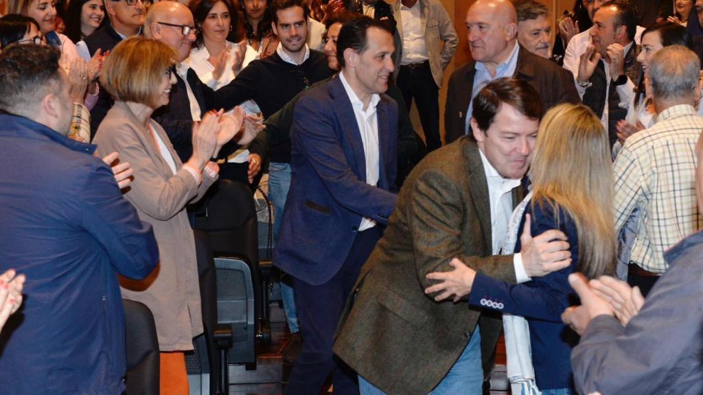 Mañueco, con los candidatos de Valladolid