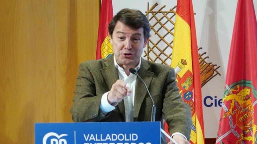 Imagen del Presidente de la Junta de Castilla y León, Alfonso Fernández Mañueco.