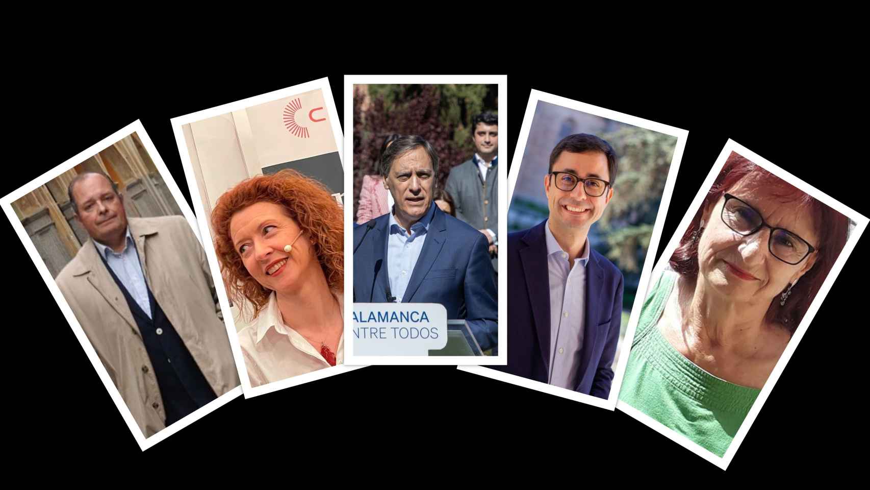 Candidatos de las cinco principales fuerzas políticas a la Alcaldía de Salamanca en mayo de 2023
