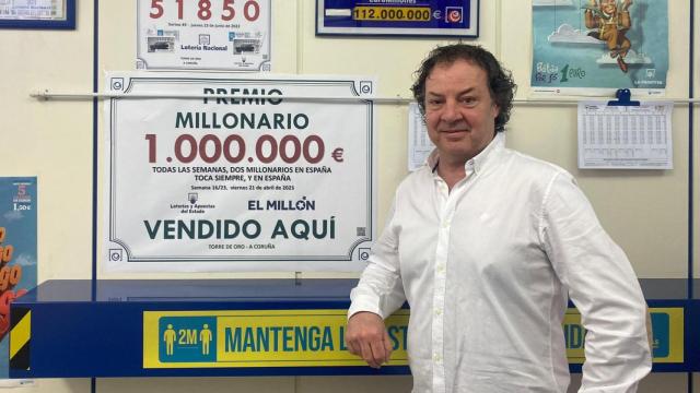 Jorge Pérez, lotero de la administración de la calle La Torre
