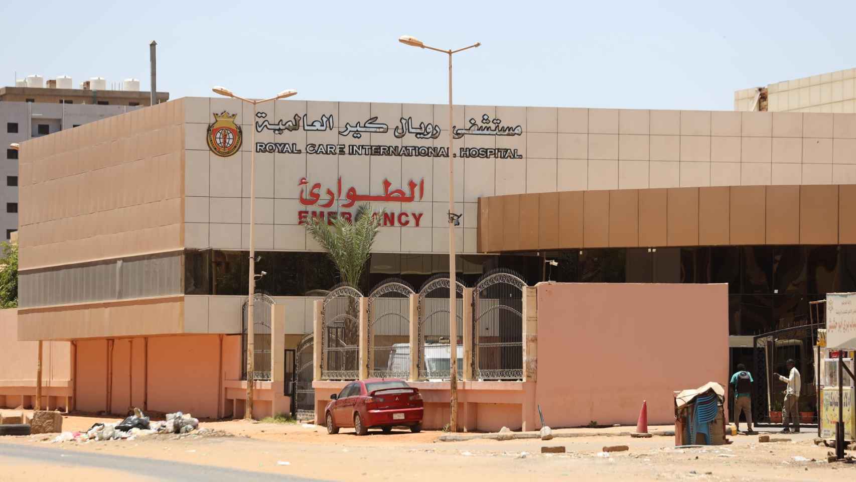 Un hospital en la capital de Sudán durante los enfrentamientos